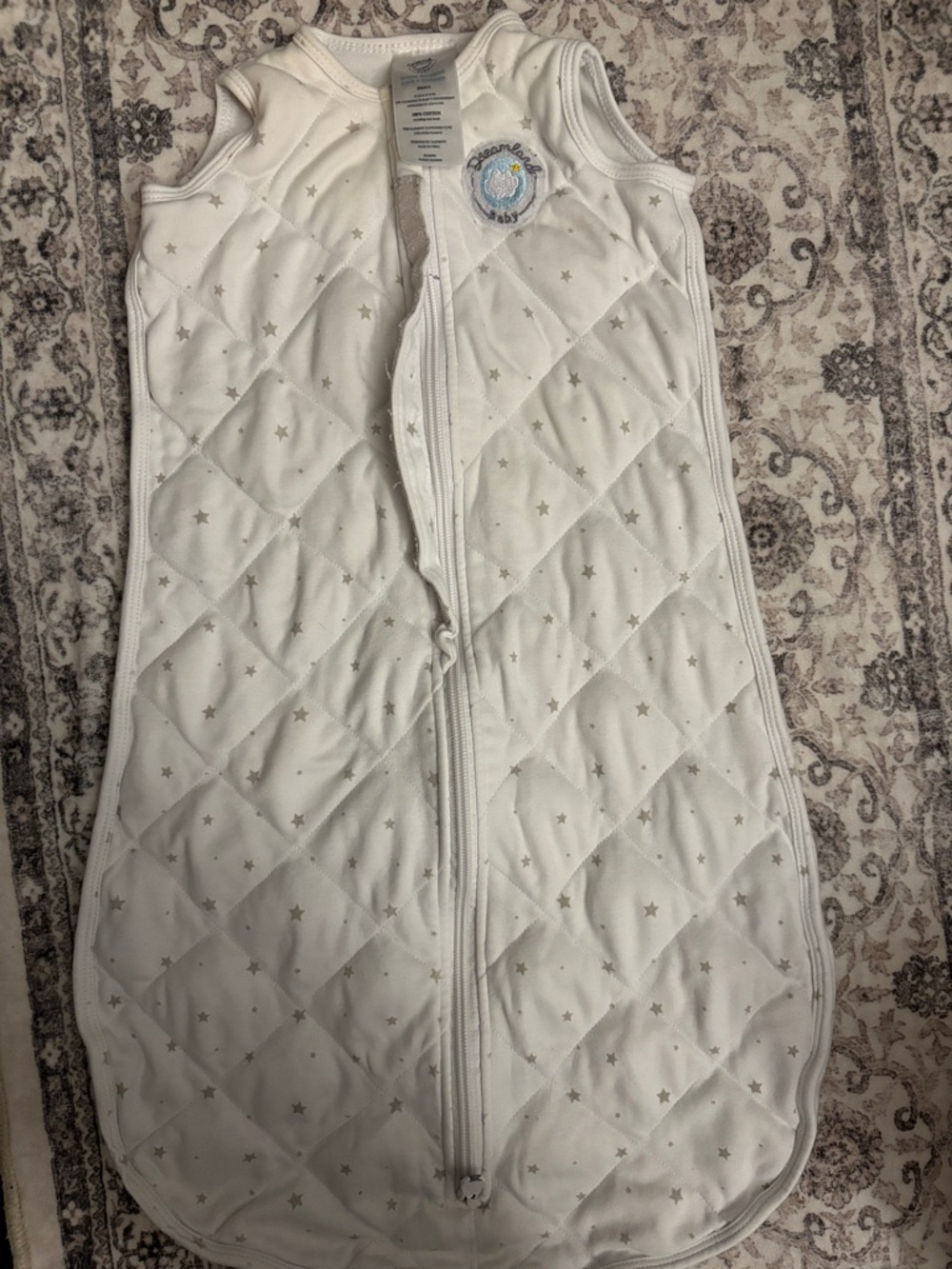 Quilted Baby Sleep Sack with Star Print